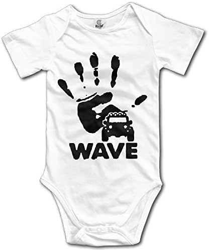 DEMOO Baby's Jeep Wave Handprint Grill Wrangler Club Bodysuit/Climbing Clothes