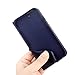 Nouske Smart Touch Case S-View Window Flip Cover/Magnetic Closure/Stand/TPU bumper/360 Protection for 5.5 inch iPhone 6 Plus/iPhone 6S Plus, Navy Blue