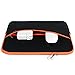 Pawtec Neoprene Sleeve Protective Storage Carrying Case - Compatible with MacBook 13-Inch Pro/Retina/Air - with Extra Storage Pocket for Accessories and Wall Charger (Black)