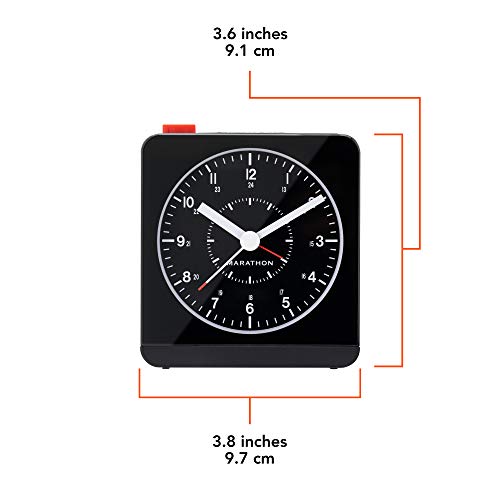 MARATHON Analog Desk Alarm Clock with AutoNight Light Pricepulse