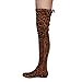 NATURE BREEZE FD72 Women's Stretchy Thigh High Flat Heel Boot Half Size Small