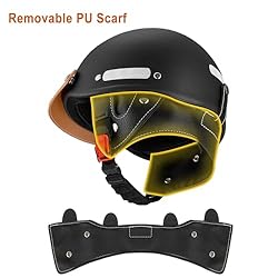 SANYETS Motorcycle Half Helmet, Adjustable Helmet