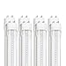 Barrina 8 Packs T8 LED Bulbs 4 Foot G13 24W 6000K Cool Daylight, T8 T10 T12 4FT Fluorescent Light Bulbs, Dual-End Powered, Replacement for Fluorescent Tubes, Remove Ballast, Clear Cover, ETL Listed