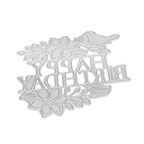 TOPUNDER Metal Die Cutting Dies Stencil for DIY Scrapbooking Album Paper Card Decor Craft E