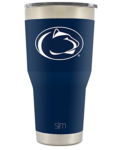 Simple Modern Penn State University 30oz Cruiser Tumbler - Vacuum Insulated Stainless Steel Travel Mug - PSU Nittany Lions Pennsylvania Tailgating Hydro Cup College Flask