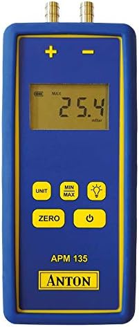 Anton APM 135 Differential Manometer Pressure Meter 130 mbar LCD