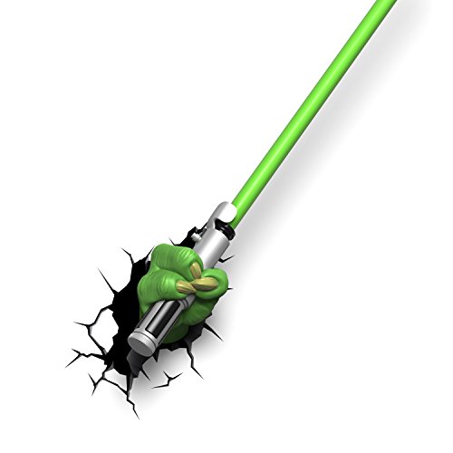 Star Wars Yoda Lichtschwert Wandlampe 3D Light FX LED