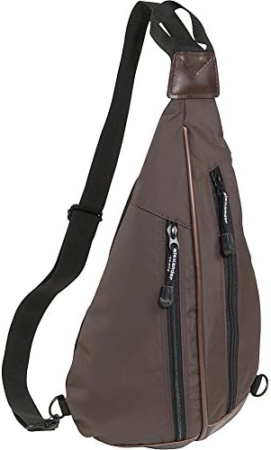 Derek Alexander Cross Shoulder Body Bag (Brown)