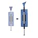 Snow Joe SJBLZD-JMB-SJB 2-In-1 Telescoping Jumbo Snow Broom + Ice Scraper,Blue