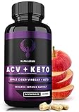 Keto Diet Pills + Apple Cider Vinegar (BHB Salts & MCT Oil) - Best Exogenous Ketones Capsules - Advanced Carb Supplement - Utilize Fat for Energy Focus with Ketosis for Women Men - ACV w/Mother