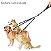 ASOCEA 3 in 1 Dog Leads with Soft Padded Handle No Tangle 3 Way Dogs Coupler Leash Pet Triple Lead Nylon Traction Rope for Walking