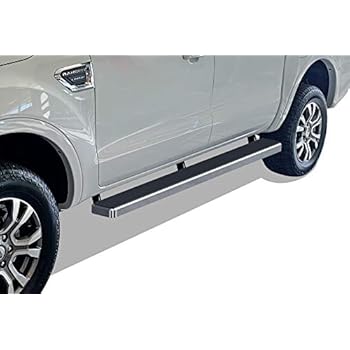 running boards ford aps compatible ranger door supercrew nerf rails iboard inches bars steps step side silver cab pickup