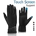 Fashion Touch Screen Winter Gloves Warm Polar Fleece Windproof in Cold Weather For Women Black