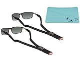 Koala Lifestyle Chums Classic Glassfloats Floating Eyewear Retainer Sunglass Strap | Eyeglass & Glasses Float | Water Sports Holder Keeper Lanyard | 2pk Bundle + Cloth