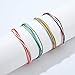 Crytech 4Pcs Bohemian Handmade Adjustable Layered Wax Coatedwrap Bracelet Waterproof Ethnic Colorful Boho Braided Rope Friendship String Hand Chain Gifts for Women Teen Girls (Multicolor)thumb 2