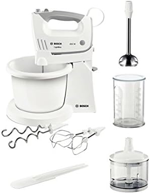 Bosch MFQ36490 Mixer, 50/60 Hz, 220-240 V, 20.8 cm x 15.4 cm x 7.4 cm, White, Gray, 450-watt - Image 3
