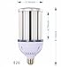 36W 38W 40W LED Corn Light Bulb,E26 Medium Screw Base,Street and Area Light,175Watt Equivalent,Metal Halide High Pressure Sodium Replacement,4300lumen,5000K Daylight,360°Flood Light,ETL Listed