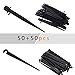 QMOEH Drip Emitters + Support Stakes (50 + 50pcs) Perfect for 4mm / 7mm Tube, Adjustable 360 Degree Water Flow Drip Irrigation System for Flower Beds, Vegetable Gardens, Herbs Gardens.