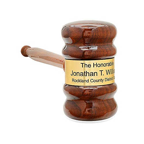 Engraved Gavel Judge's Personalized Gavel Engraved with Custom