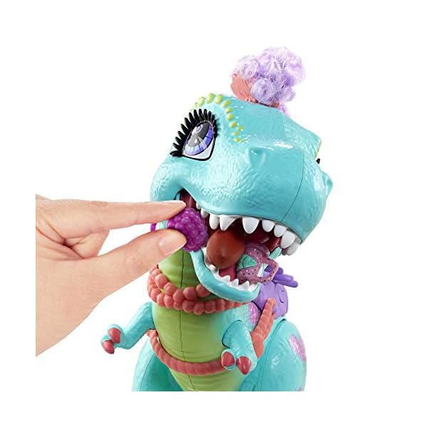 Cave-Club-Rockelle-Tyrasaurus-Doll-Figure Cave Club Rockelle Doll and Tyrasaurus Dinosaur Pal Playset with Accessories, Gift for 4 Year Olds and up