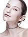 Mudder 6 Pieces Tattoo Choker Necklace Stretch Gothic Tattoo Henna Elastic Choker Necklace Set(Black)