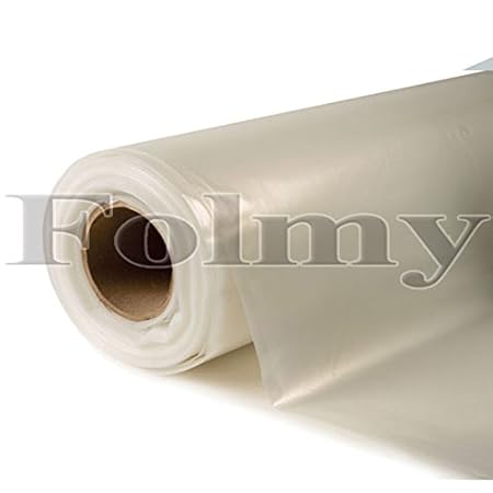 1 Abdeckfolie.Gartenfolie. Estrichfolie. Baufolie.Typ 60. Transparent.4mx12,5m=50qm.Malerfolie. Schutzfolie. Folie. Teichfoli