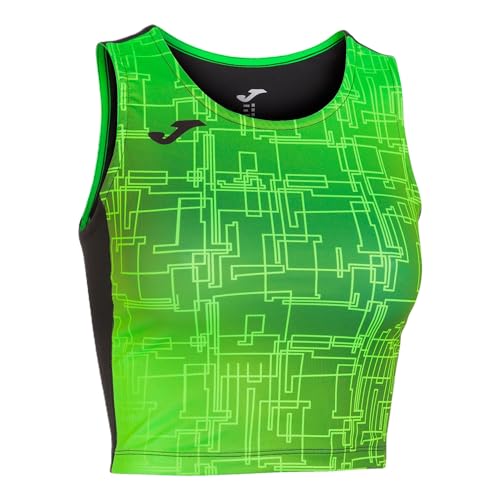 Débardeur Court Femme Elite VIII M schwarz/neongrün