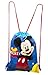 (4ct) Mickey & Minnie Mouse Drawstring Backpack and Id Holder Lanyards