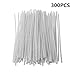 300 Pcs/Lot 3MM Intensive Cotton Pipe Cleaners DIY Cleaning Tool (White)