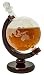 BarMe 850ml Whiskey Decanter with Dark Finished Wood Stand and Bar Funnel primary