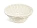 ColorbasketWaterproof Bowl Utility Basket, Shelf Storage, Set of 3, (White, Flat Bottom)