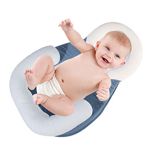 Portable Baby Crib Nursery Travel Folding Baby Bed Bag Infant Toddler Cradle Multifunction Storage Bag for 0-12 MonthBaby Care (Blue)