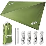 Foxelli Rain Tarp – Hammock Rain Fly, 12ft