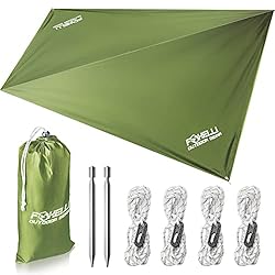 Foxelli Rain Tarp – Hammock Rain Fly, 12ft