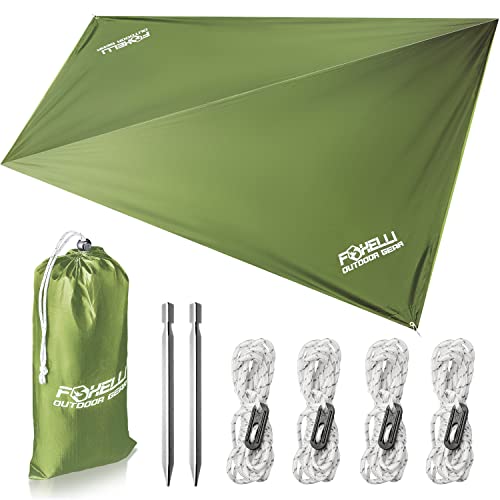 Foxelli Rain Tarp – Hammock Rain Fly, 12ft