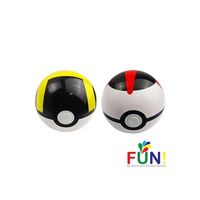 Buy Pokemon Pokeball Toys That Open With Random Pokemon Figure Inside 2 Pack Combo Black And Yellow Ultra Ball And Black And Red Timer Ball Fun By Home And Kitchen Market Online