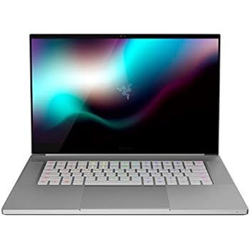 Razer Blade 15 Studio Edition Laptop: Intel Core i7-9750H - NVIDIA Quadro RTX 5000 - 15.6" 4K OLED Touch - 32GB RAM - 1TB NVMe SSD, CNC Aluminum, RGB Lighting, Thunderbolt 3, Mercury White