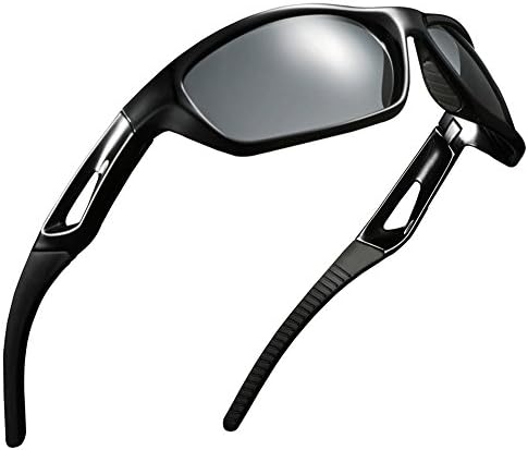 Polarized Sports Sunglasses For Men Women Cycling Baseball Riding Driving Running Golf Outdoor Activities Black