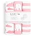 Bassinet Bed Sheets – Premium Bassinet Fitted Sheet for Halo, Mika Micky, Maxi COSI & Others - 4 Pack - 100% Jersey Knit - Bassinet Bedding for Standard Size Oval or Halo Bassinet Pads for Girls