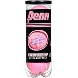 Penn Championship Pink Tennis Balls - Extra Duty Felt Pressurized Tennis Balls - 1 Can, 3 Balls