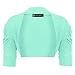 LOTMART Girls Ruched Sleeve Bolero Shrug