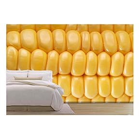 Yellow Sweet Corn - Removable Wall Mural | Self-Adhesive Large Wallpaper - 66x96 inches