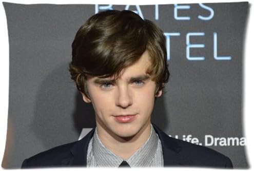 Fashionable Custom Freddie Highmore Zippered Pillow Cases 20"x 30"(Twin sides)