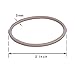 100 Pieces Hair Elastics Hair Ties Ponytail Holders Hair Bands (5 x 0.3 cm, Blonde)