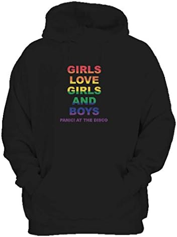 Girls Love Girls And Boys Panic At The Disco Hoodie Small Black