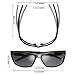 OMore Polarized Sports Sunglasses, Solar Shield Wayfarer Goggles, UV400 Protection with TR90 Frame