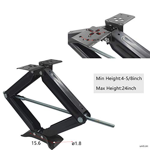 Open Road Brands 2 Pack Scissor Jacks for Camper, RV Jacks Trailer