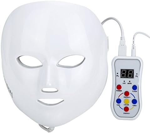 NEWKEY Beauty 7 Color LED Mask Photon Light Skin Rejuvenation Whitening Facial Beauty Daily Skin Care Mask