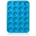 Lucentee Large Mini Muffin Pans - Top Non Stick Bakeware for Muffins, Cakes and Cupcakes - 24 Cups Texas Jumbo Silicone Mold / Baking Tray - Heat Resistant Tins up to 450°F- Easy to Clean - Blue