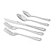 Flatware 20-Piece Set - Stainless Steel Cutlery - Dinnerware with Custom Beaded Design and Polished Finish - Service for 4 - by Collinear Home